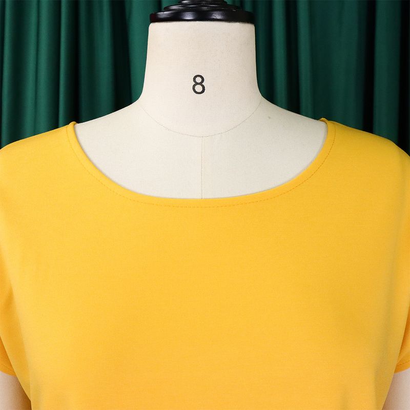 Dammekleeder Plus-Size Dammekleeder 2023 nei Moud Temperament Casual Tops Groussen Schaukelrock Kostüm_voghion.com