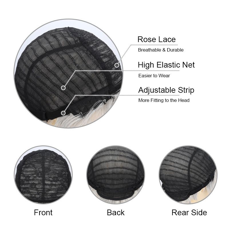 Synthetic Clip-in New Wigs Men's Black Fashion Synthetic Wigs_voghion.com