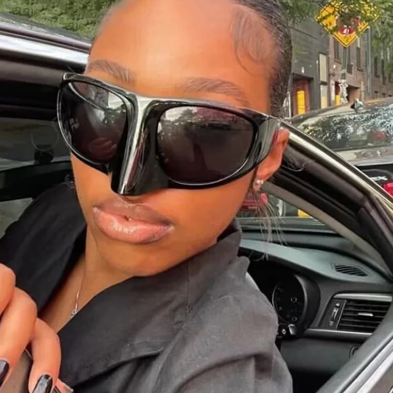 Mode Y2K Marke Designer Übergroße Vogelnase Maskierte Sonnenbrille Frauen Für Männer 2024 Trend Sonnenbrille Vintage Mode Schutzbrille_voghion.com
