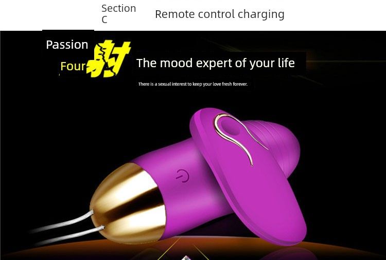 Love Egg Vibromasseur portable rechargeable sans fil USB, puissant et silencieux, avec télécommande, pour homme_voghion.com