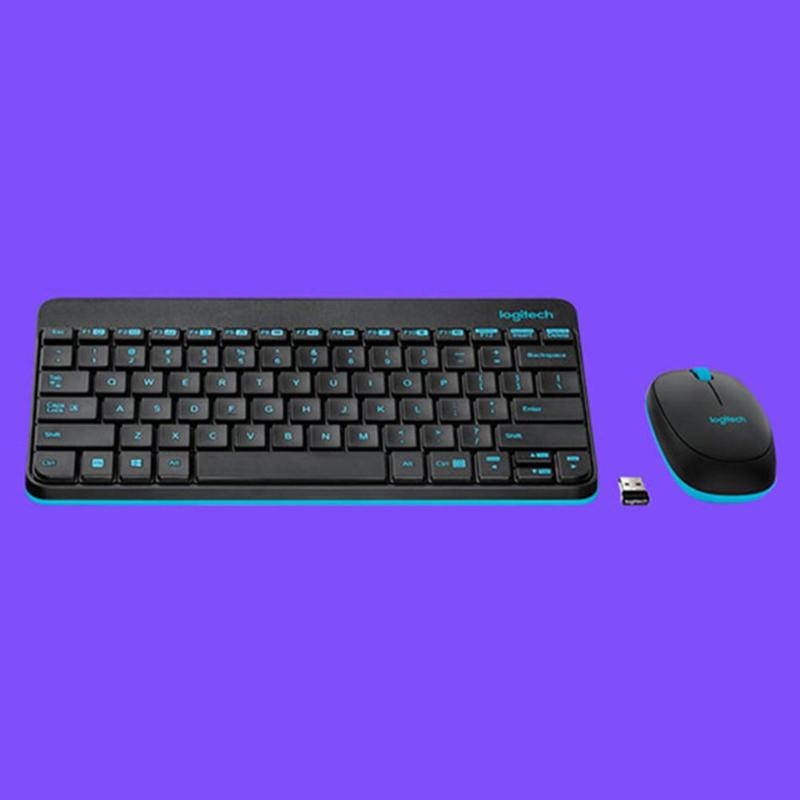 Logitech 245 USB Nano Mini Wireless Gaming-Tastatur-Set, 1000 DPI, ergonomisches Maus-Kombinations-Set für Notebook, Laptop, Zuhause_voghion.com