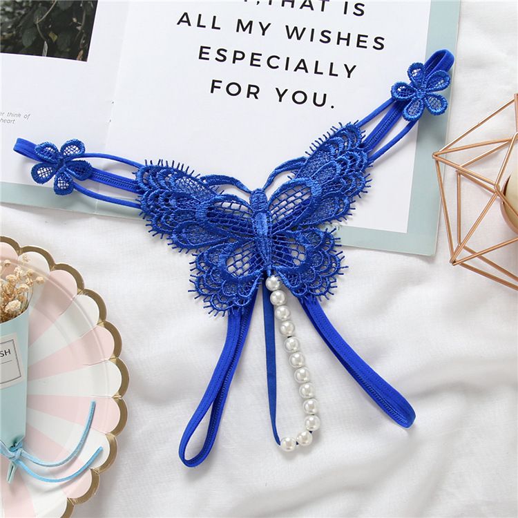 123 123 123 Perizoma sexy in pizzo ricamato, mutandine trasparenti con cavallo aperto, perle sensuali, massaggio per San Valentino_voghion.com