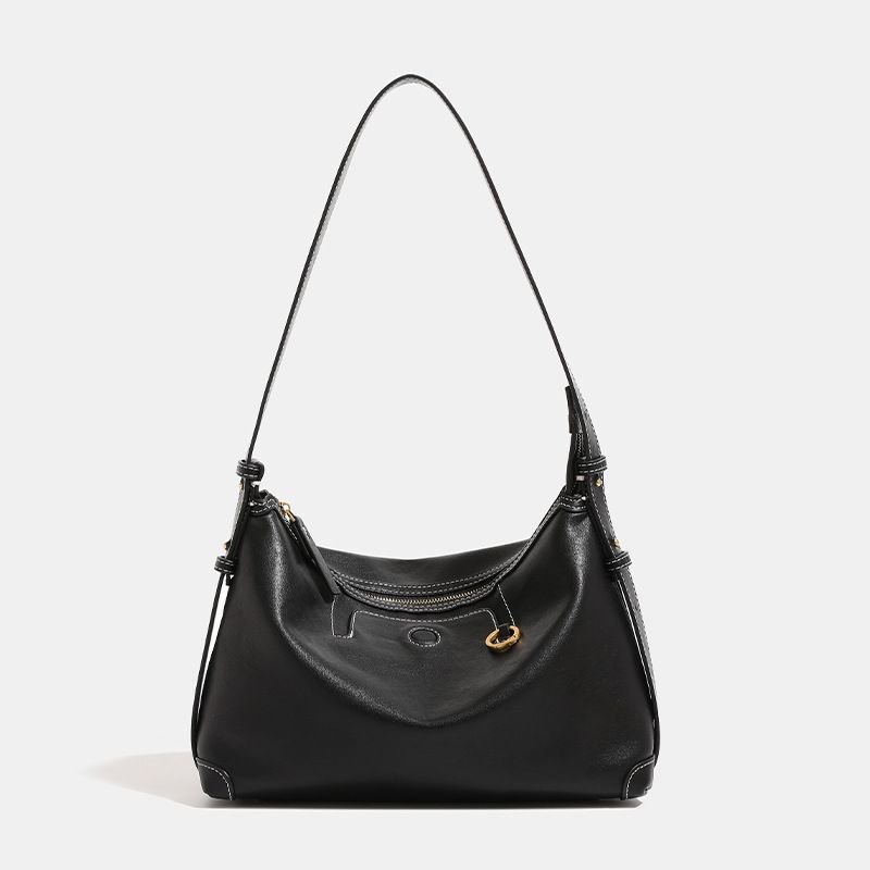 Trace Vegetable Tanned Leather Texture Hobo For Women Suede Underarm Commuter Dumpling Single Shoulder Crossbody Bag_voghion.com