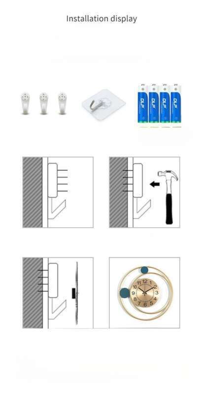 【 1193 ember véleménye 】 Óra nappaliban, beltéren, falra szerelhető, divatos, csendes használatú, egyszerű és hangulatos akasztás_voghion.com