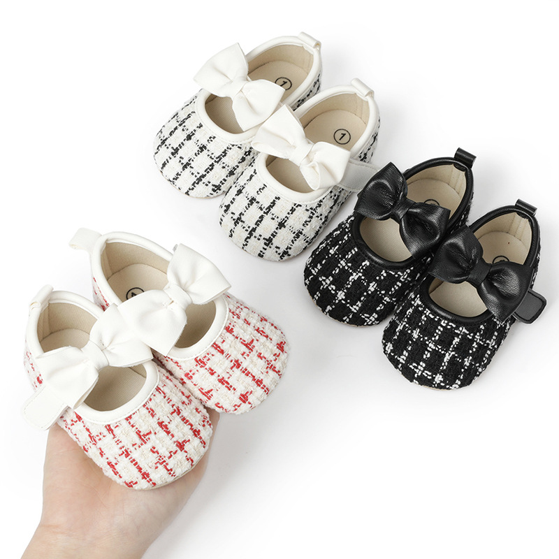 Frühling und Herbst Low Top dicke Sohlen Babyschuhe für Mädchen Babyschuhe weiße rutschfeste Prinzessin Wanderschuhe_voghion.com