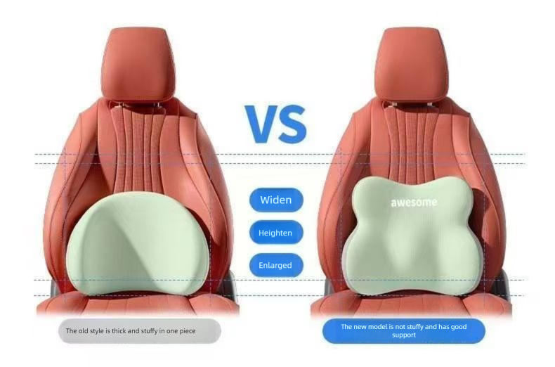 First Item Discount Office Chair Long Sitting Latex Seat Cushion Lumbar Pillow Waist Support Artifact Backrest_voghion.com