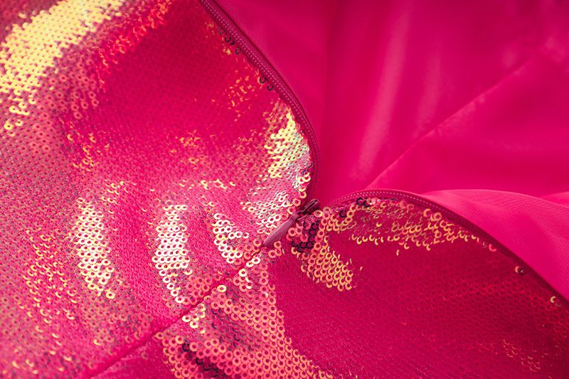 Set da donna con paillettes rosa rosa, cool flash BLING BLING, blazer, pantaloncini, completo di due pezzi_voghion.com