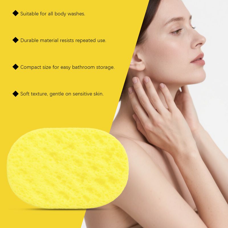 OceAura Soft Elastic Reusable Daily Scrubbing 3D Bath Sponge_voghion.com