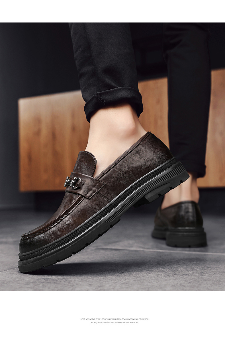 Echtes Leder Männer Casual Schuhe Luxus Marke Herren Loafer Mokassins Atmungsaktive Slip auf Schwarz Fahren Schuhe_voghion.com
