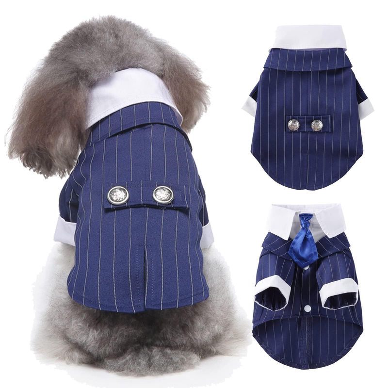 Costume de gentleman pour animaux de compagnie, vêtements pour chaton, automne, hiver, tenue de Noël, smoking pour chat et chien, tenue de soirée_voghion.com
