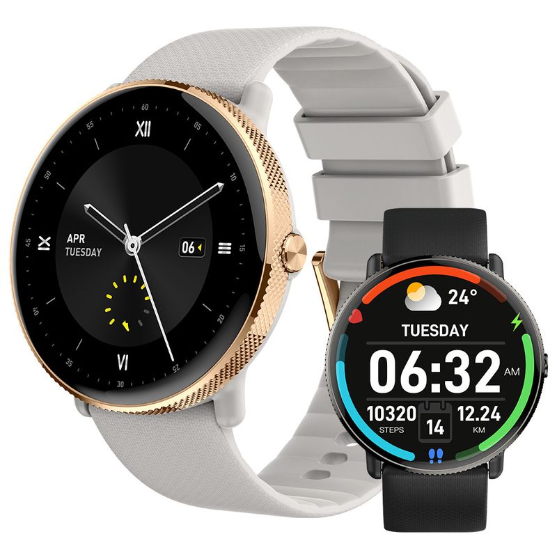 Neu S61 Smart Paar Uhr Runden Bildschirm Bluetooth Anruf Herz Rate Blut Sauerstoff Schlaf Überwachung Nachricht Erinnerung_voghion.com