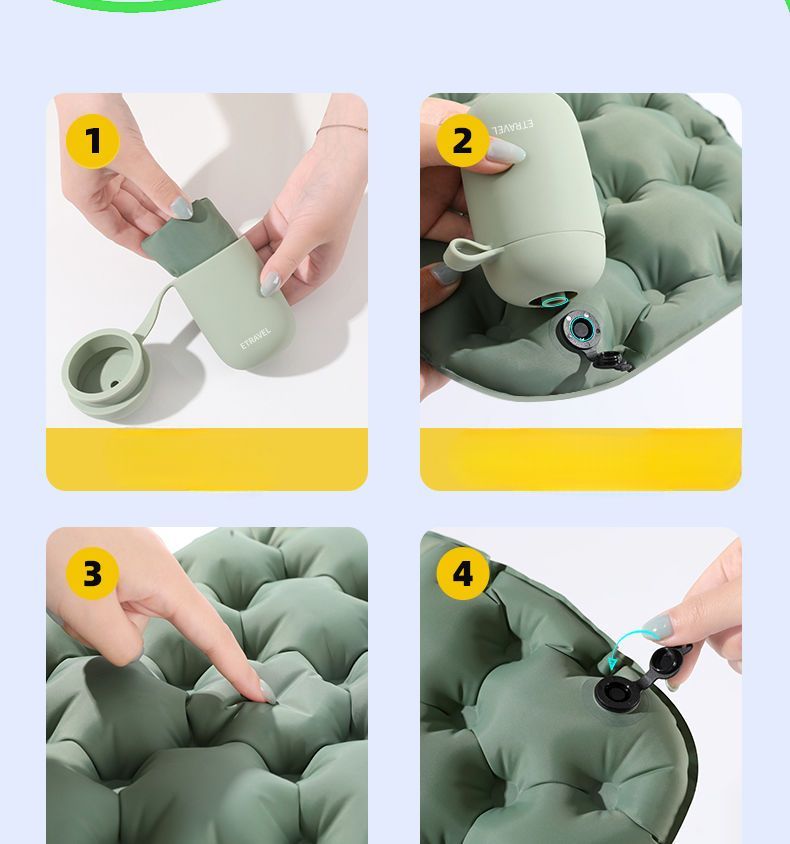 Outdoor Inflatable Portable Soft For Long Sitting Foldable Ground Airbag Seat Cushion Floor Mat_voghion.com