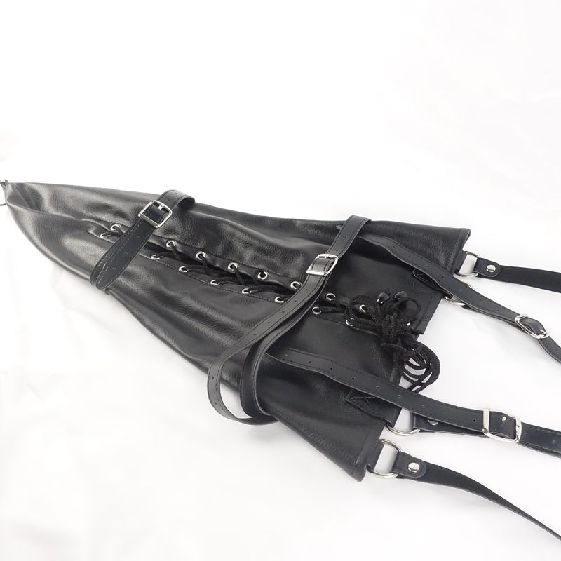 Single Gloves Backhand Back Training Shapewear Sexy Restraint Clothes Binding SM_voghion.com