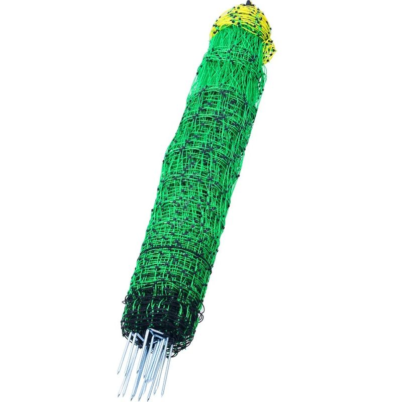 With L Sheep Net Posts Netting PE Goats Mesh X Electric For H Fence Utility DoubleSpiked Stakes 42 164' And L Portable Fencing_voghion.com