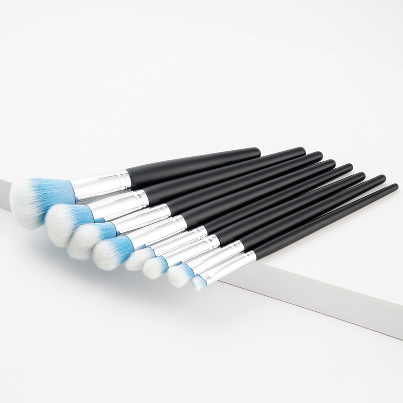 8 pennelli per trucco, set di strumenti di bellezza, pennello per cipria, pennello per ombretto, pennello con manico in legno, trucco GUJHUI_voghion.com