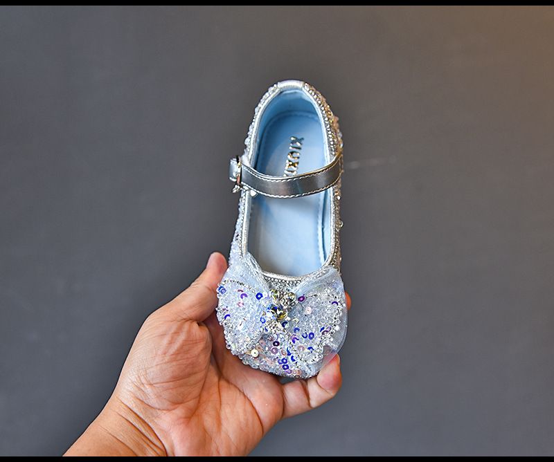 9137 herbst kinder Neue Mädchen Breiten Mund Schmetterling Prinzessin Mädchen Funkelnden Kristall Einzelnen Schüler Leistung Schuhe_voghion.com