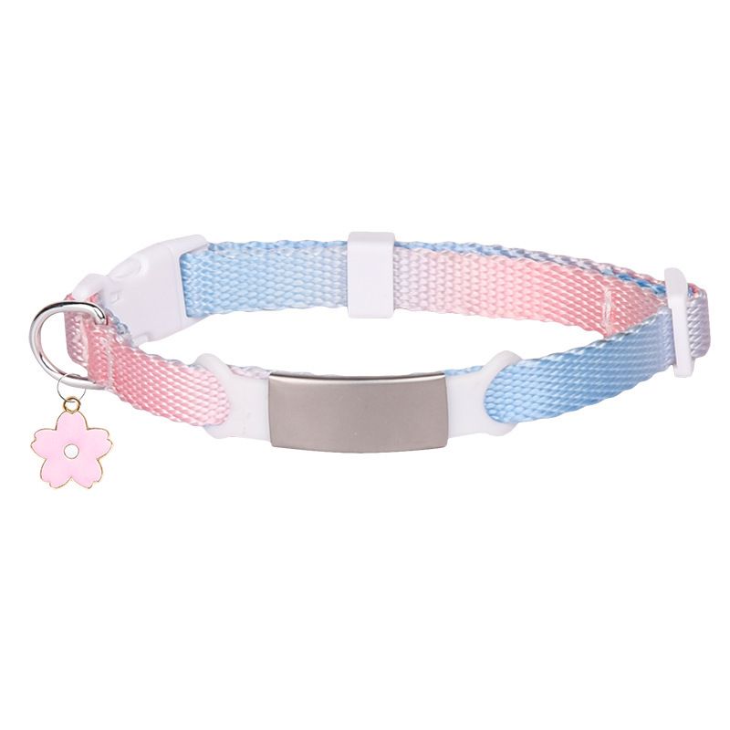 Collare anti-smarrimento per gatti, collare in fettuccia per animali domestici, collare regolabile per cani di piccola taglia_voghion.com