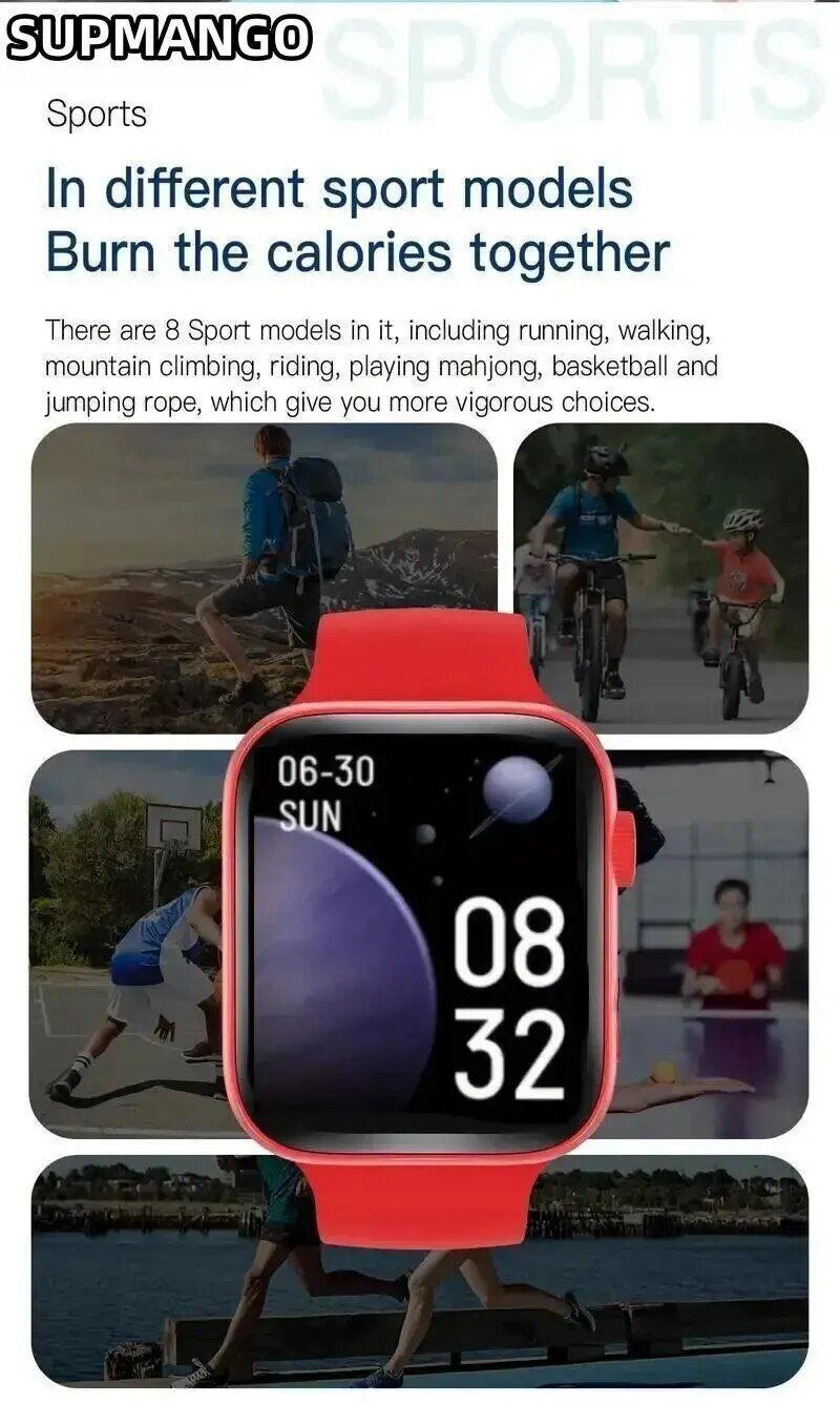 S8 Smartwatch X7 Männer Anruf Smart Watch Gesundheit Sport Tracker Frauen Uhr X8_voghion.com