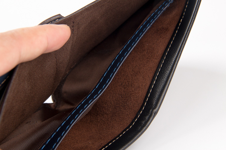Baellerry neue casual herren brieftasche horizontale gestreiften geprägte brieftasche multi-karte_voghion.com