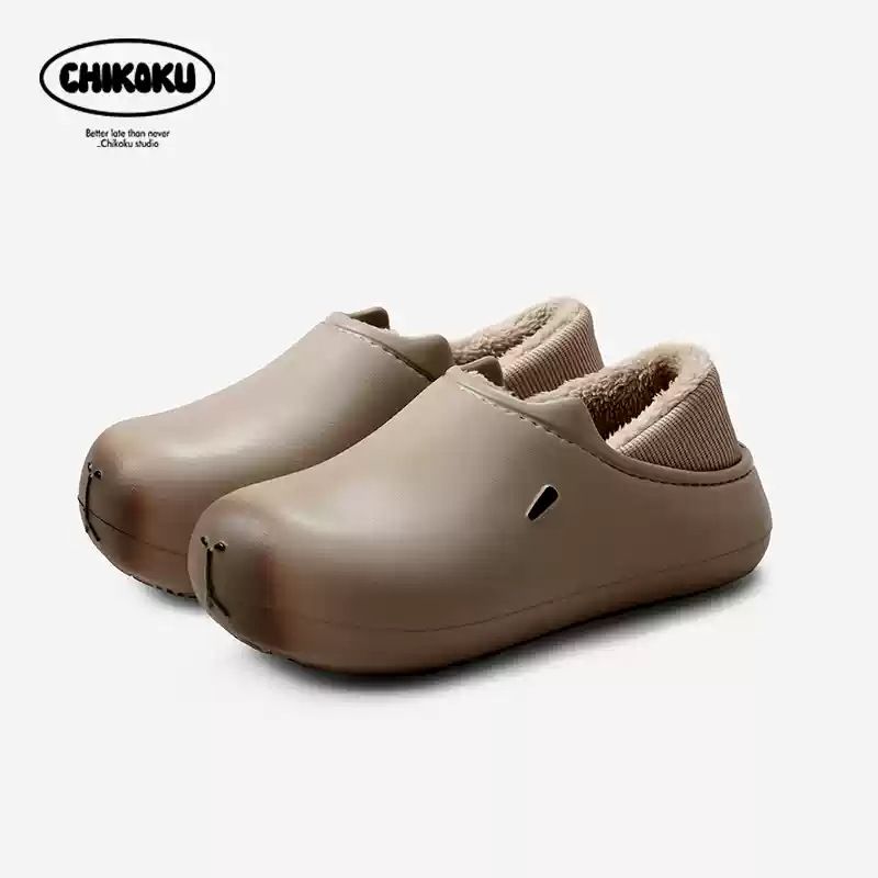 MTX Kapibara Mit Fleecefutter, Geschlossene Hausschuhe Damen, Winter Warm Home Paar Wasserdichte Herren Baumwolle_voghion.com