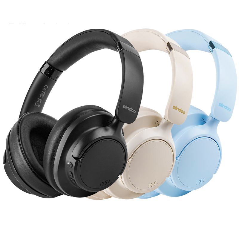 Siindoo Neue JH-ANC630 Drahtlose Kopfhörer mit aktiver Geräuschunterdrückung Over-Ear-Bluetooth-Kopfhörer mit Mikrofon 70 Stunden Spielzeit_voghion.com