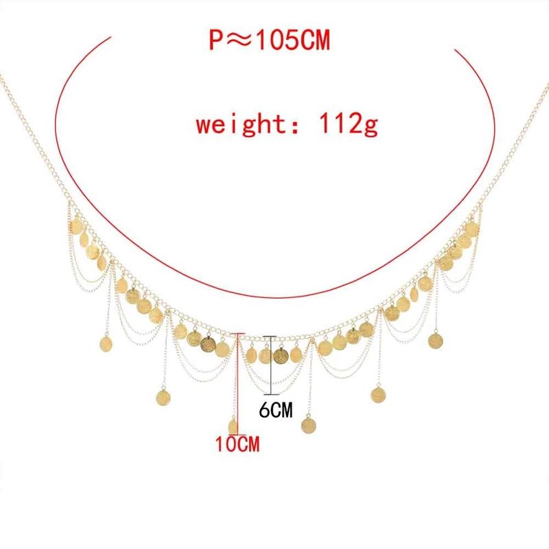 New Bohemian Waist Chain Hanfu European and American New Coin Tassel Waist Accessories Women's Exotic Belly Dance Waist Accessories_voghion.com