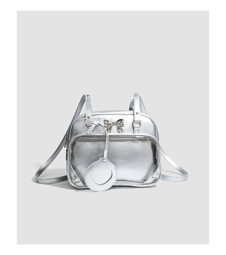 Zaino trasparente con fiocco in stile Y2K Millennium, mini borsa JK per ragazze, da donna_voghion.com