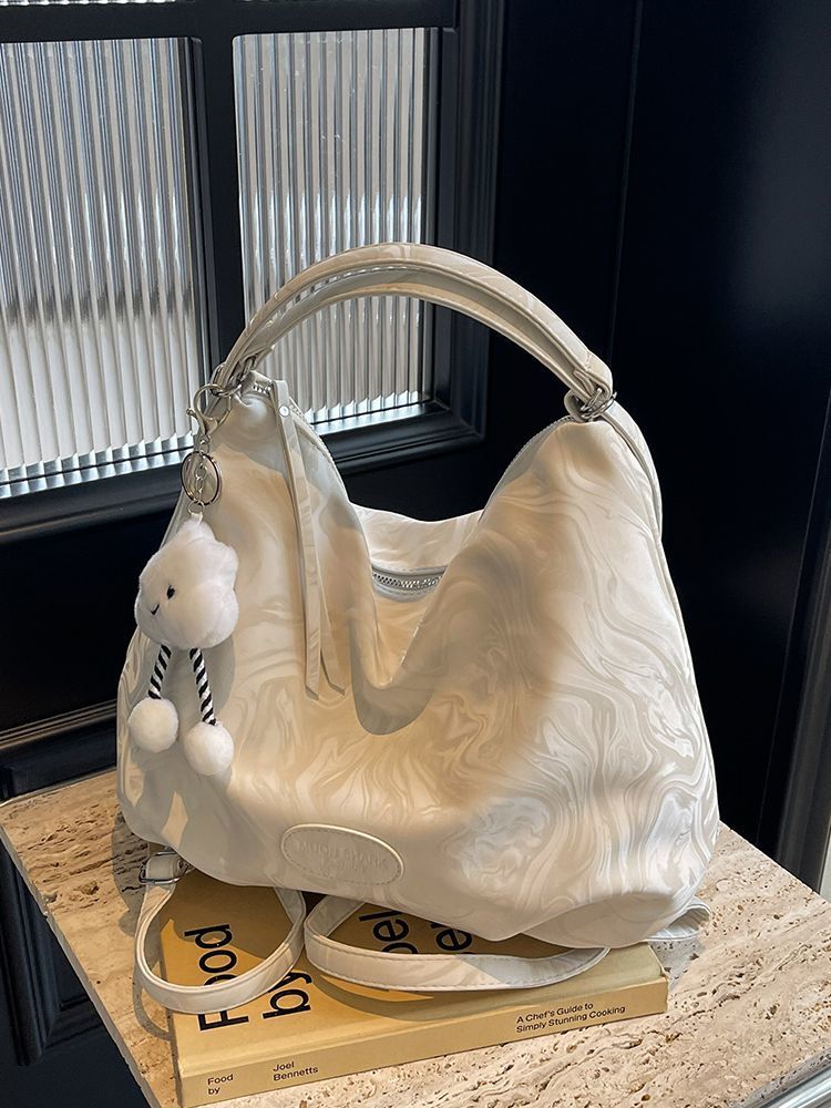 Borsa tote minimalista e capiente per donna, modello coreano, estate 2024, versatile, con tracolla di alta qualità e tracolla ascellare._voghion.com