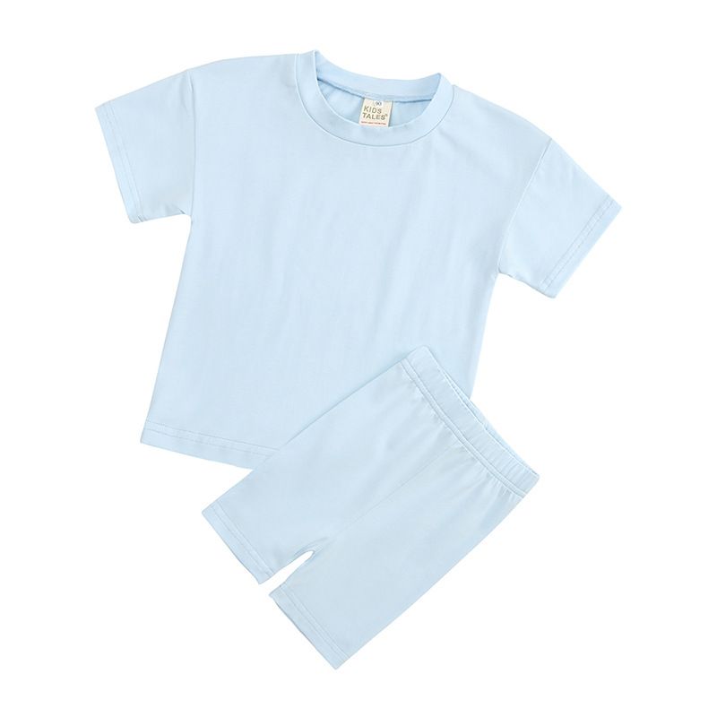 Kleinkind Mädchen Kleidung Mädchen Anzug Kurzarm Mädchen Sport Zweiteiler Anzug Neue Kinder Kurzarm Shorts Sommerkleidung_voghion.com