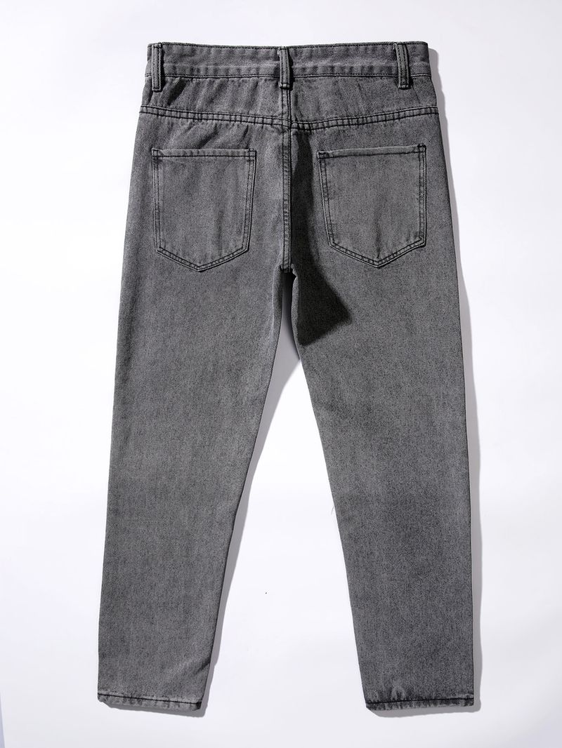 Jeans da uomo di alta qualità, casual, larghi, a gamba dritta, nuovo stile_voghion.com