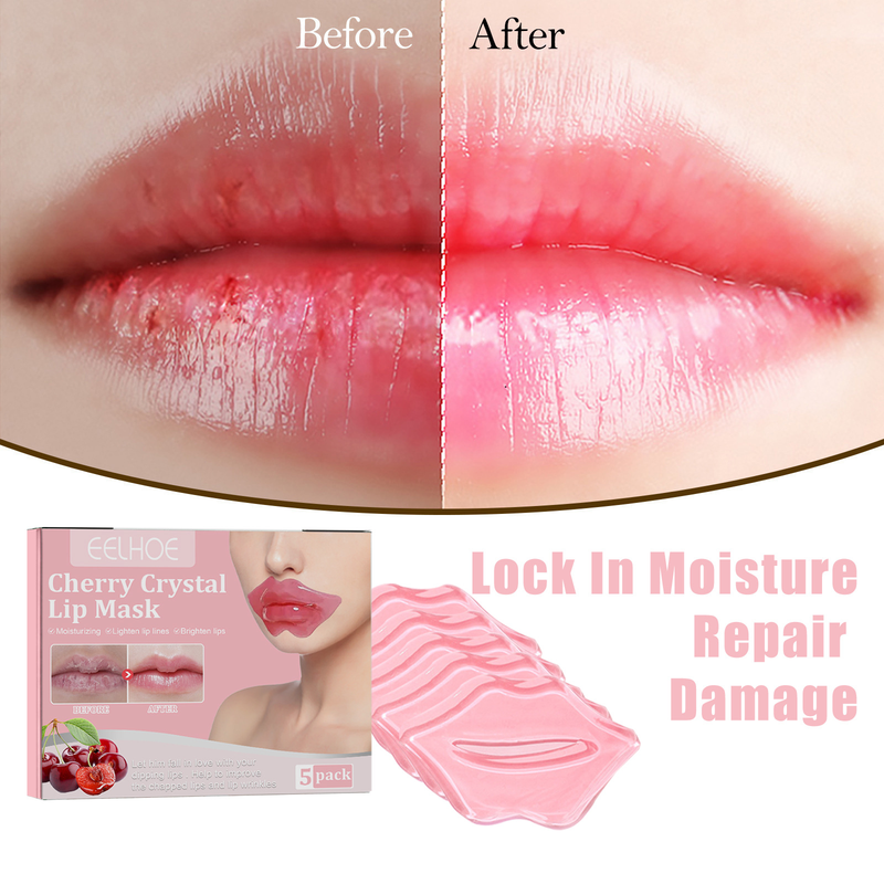 Crystal Cherry Lip Mask Moisturizes, moisturizes, removes dead skin, does not become greasy, reduces 2024_voghion.com