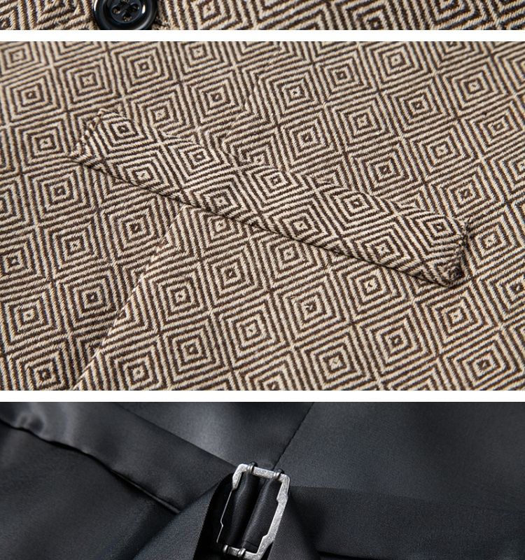 2025 Nieuwe heren visgraatstof retro detectivekleding pak revers vest_voghion.com