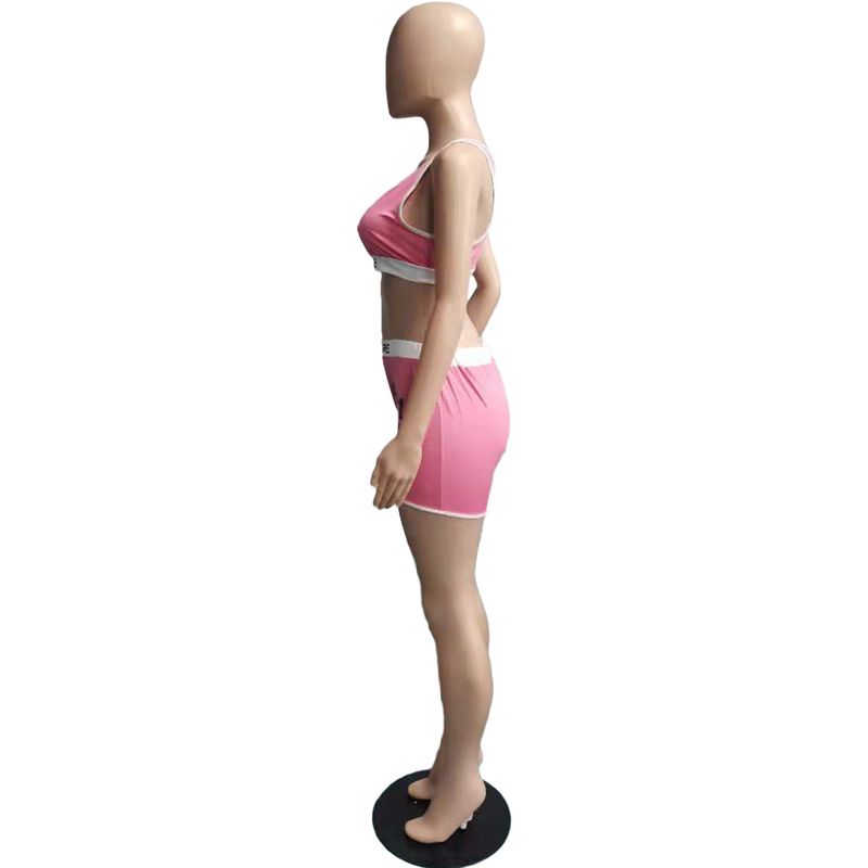 Women's Clothing Independent Station Fashion Casual Sexy Letter Print Swimsuit Two-piece Set_voghion.com