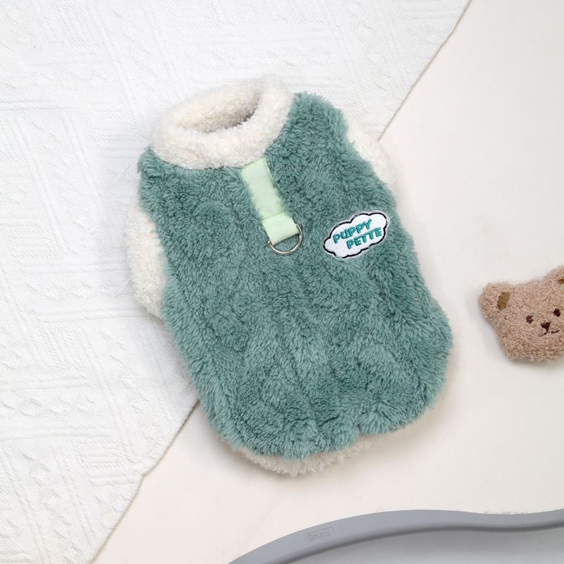 Gilet in velluto per cani 24 vestiti autunnali e caldi Teddy Bichon Abbigliamento per animali domestici carino Nuovo stile invernale_voghion.com