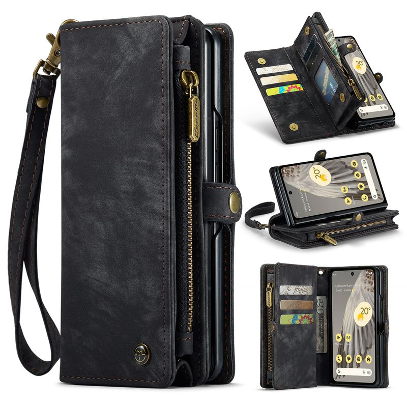 Gilt für Google Pixel Fold Card Ledertasche Neue Pixel Fold Telefontasche Brieftasche Schutzhülle_voghion.com
