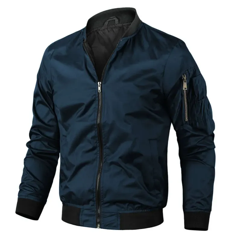 Baseball Herren - Lässige College-Jacke im College-Stil | Leichte Oberbekleidung_voghion.com