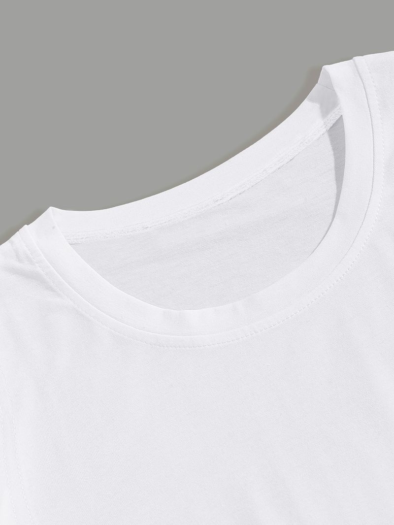 Women's Clothing Cute Cat Print Short Sleeved T Shirt Fashionable Casual T-Shirt_voghion.com