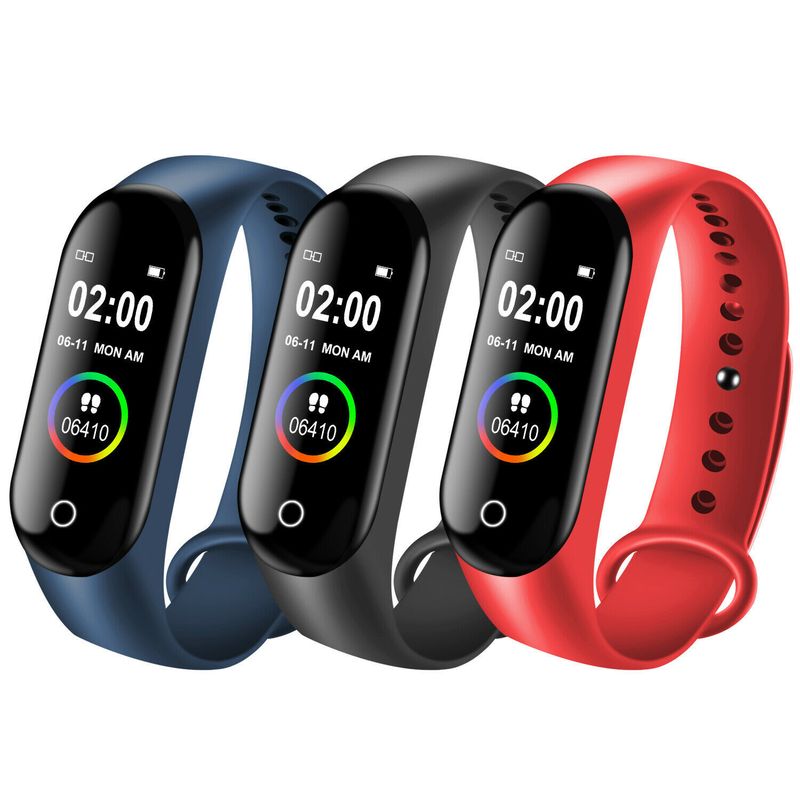 Color Screen Heart Rate Exercise Step M4 Smart Bracelet IP67 Waterproof_voghion.com