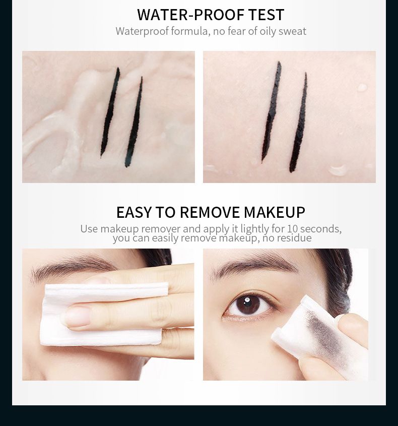QIC Magic Slim Wasserdichter, schweißfester, färbender, schnell trocknender Make-up-Eyeliner, Eyeliner-Flüssigkeitsstift_voghion.com