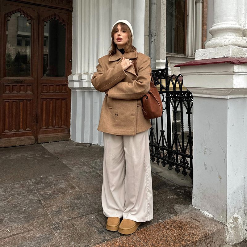 Cappotto autunnale e invernale in stile britannico per donna, cappotto di lana retrò alla moda di media lunghezza con colletto slim fit_voghion.com