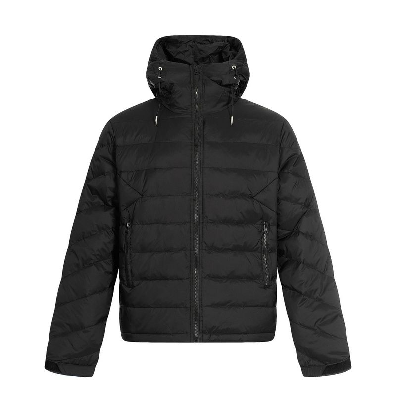 Giacca con cappuccio da uomo, modello invernale casual alla moda, tinta unita, ampia, a quadri, calda e pulita._voghion.com