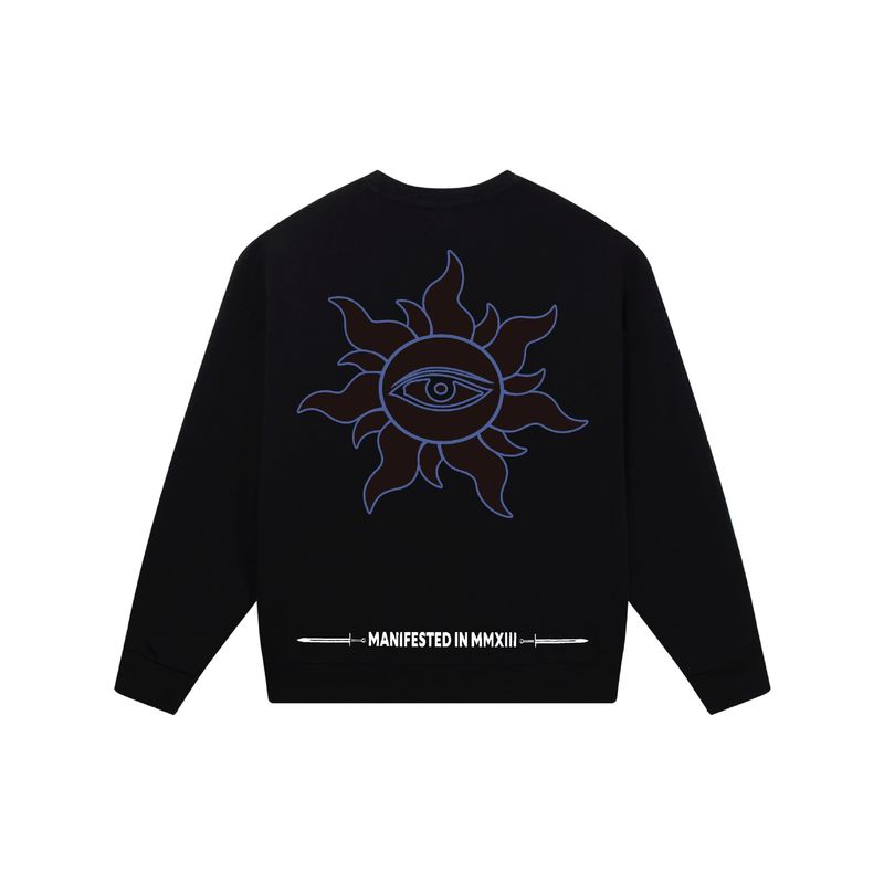 Felpa girocollo unisex con stampa alla moda del marchio Godspeed American High Street Skull Graffiti_voghion.com