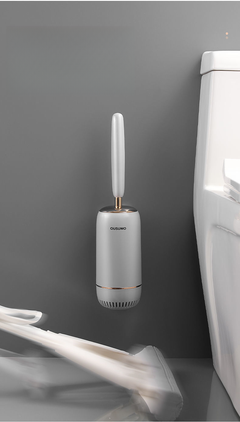 Scopino per WC in silicone stile hotel - Manico extra lungo | Qualità professionale
_voghion.com