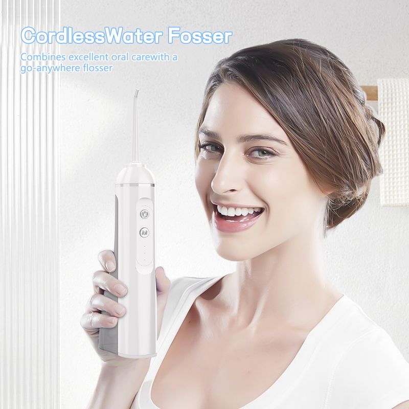 Ață dentară electrică, ață dentară portabilă cu apă, îndepărtarea tartrului, încărcare, curățare orală portabilă și curățarea dinților_voghion.com