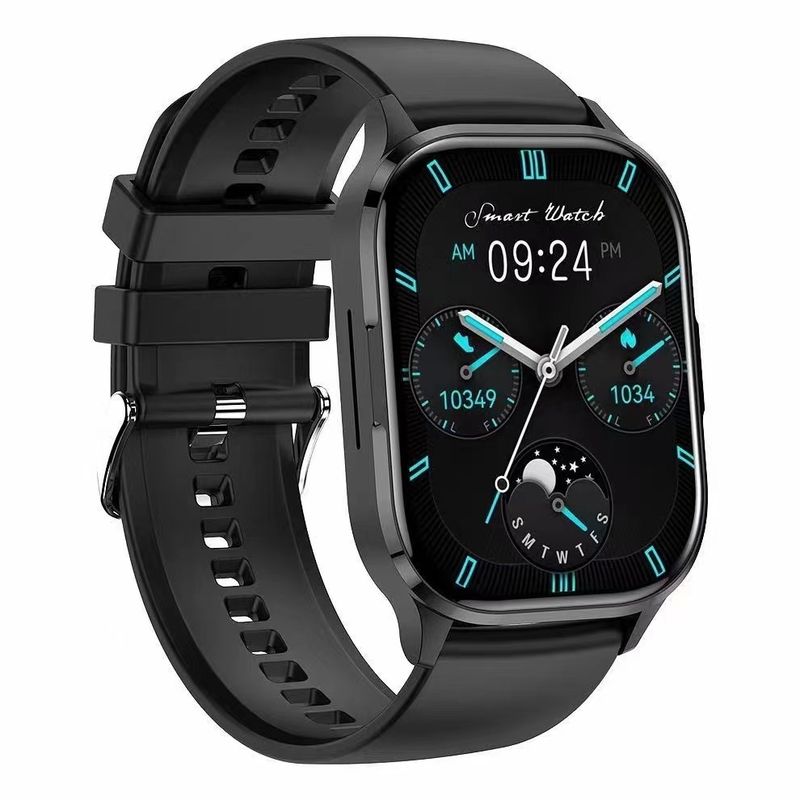 HK21 Nuovo Smart Watch Schermo AMOLED Chiamata Bluetooth Assistente vocale Frequenza cardiaca Pressione sanguigna Bracciale multi-sport_voghion.com