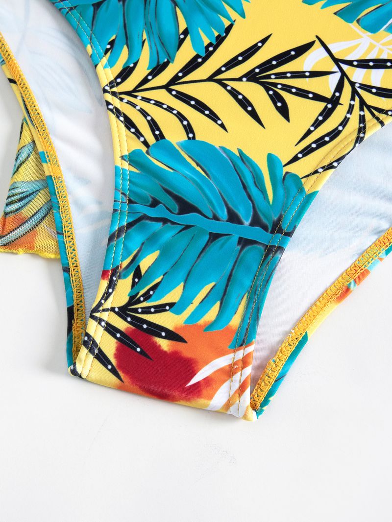 Dameskleding Mode High End Sexy Multi Color Bedrukte Bikini BIKINI Driedelig Damesbadpak_voghion.com