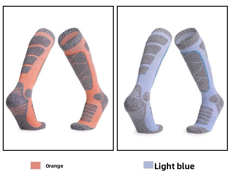 Skarpety narciarskie Outdoor Sports Jesień Zima Grube frotte Snow Men Ciepłe wysokie oddychające szybkoschnące damskie_voghion.com