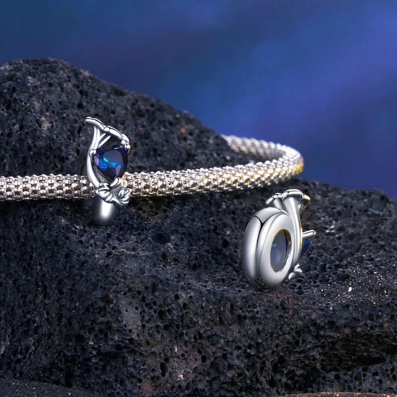 Breloque en argent sterling avec douze pierres de naissance - Breloque Morning Glory_voghion.com