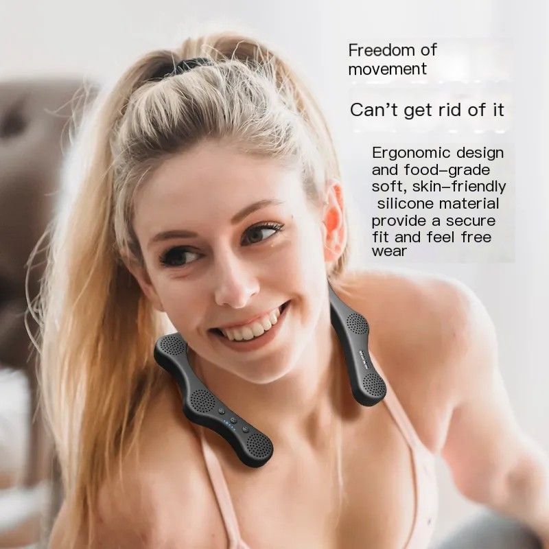 6 luidsprekers Hang Neck-stijl Bluetooth-luidspreker HIFI-stereogeluid voor sportief hardlopen, ondersteuning voor Micro SD-kaart_voghion.com
