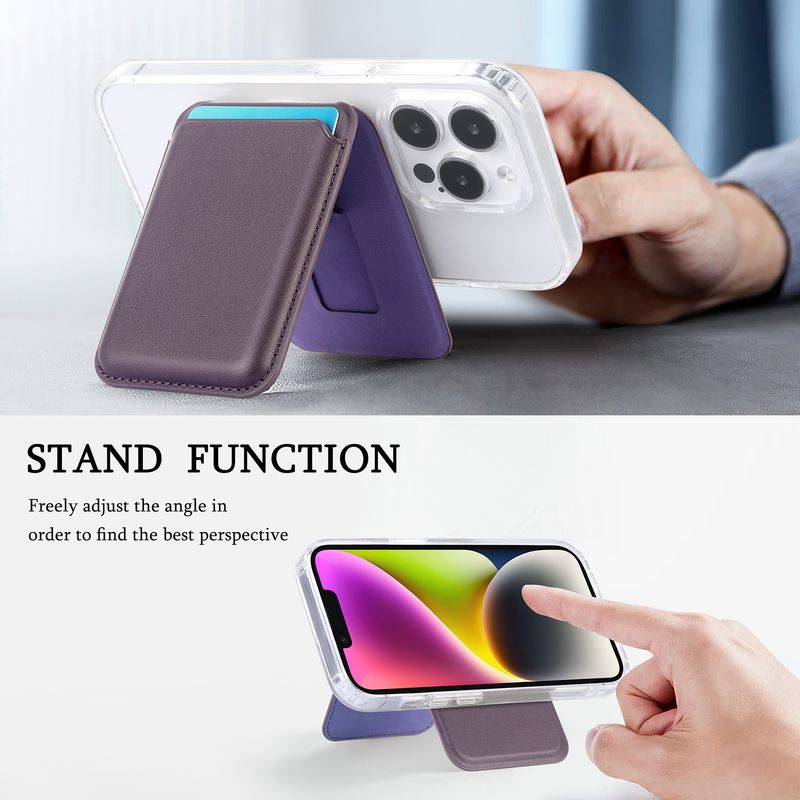 TechGlobe Kompatible Hülle für iPhone 17 mit starkem Magnethalter, Kartenfach, offizieller Farbe, multifunktionalem Ständer und Aufbewahrungsmöglichkeit_voghion.com